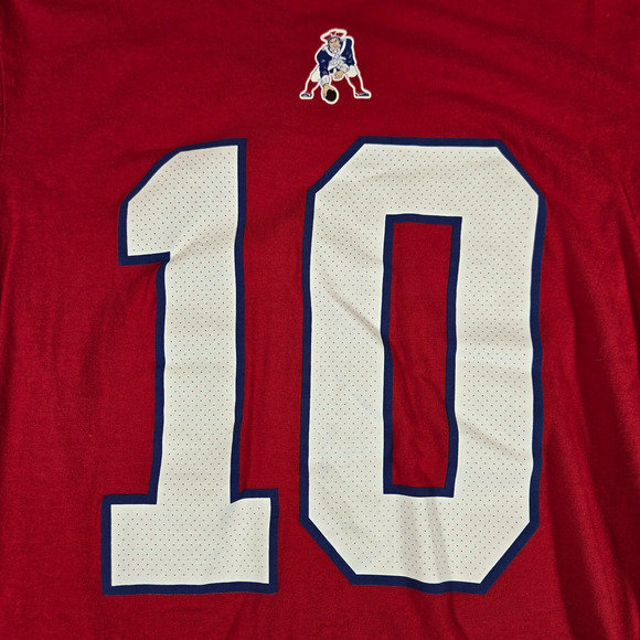 Nike Mac Jones #10 New England Patriots T-Shirt Men’s Small Red NFL Football Tee - Picture 2 of 6